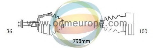 Приводной вал ODM-MULTIPARTS 18-212780