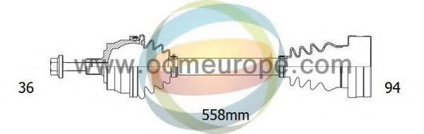 Приводной вал ODM-MULTIPARTS 18-211900