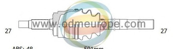 Приводной вал ODM-MULTIPARTS 18-226051
