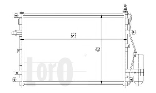Конденсатор, кондиционер LORO 052-016-0005