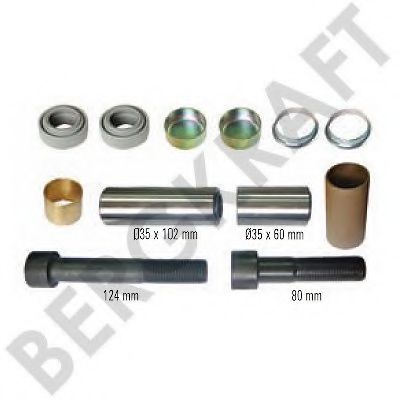 Ремкомплект, тормозной суппорт AUGER 54551