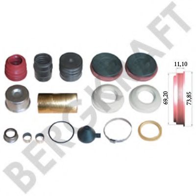 Ремкомплект, тормозной суппорт AUGER 3881