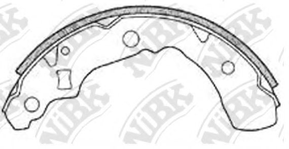 Комплект тормозных колодок NiBK FN0020
