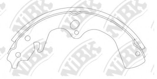 Комплект тормозных колодок NiBK FN11907