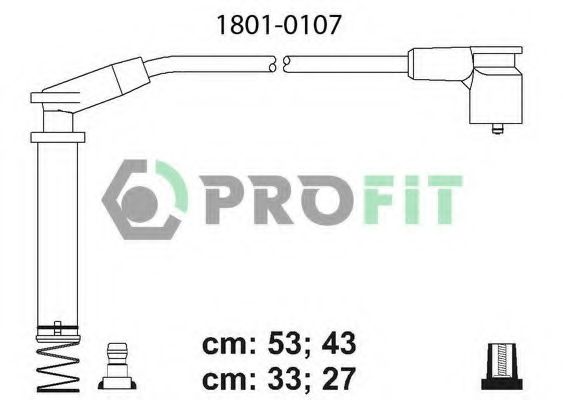 Комплект проводов зажигания PROFIT 1801-0107