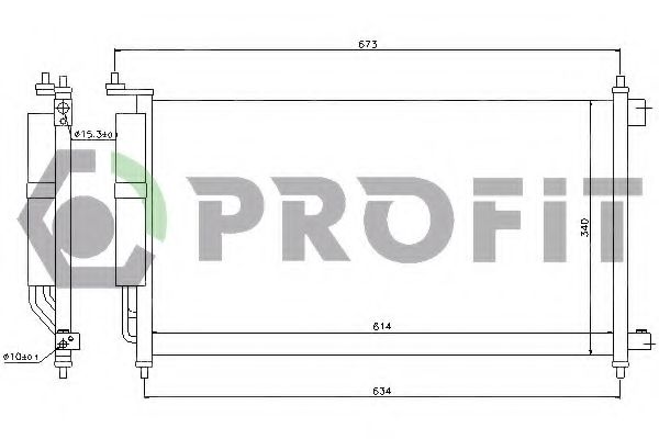 Конденсатор, кондиционер PROFIT PR 1622C1