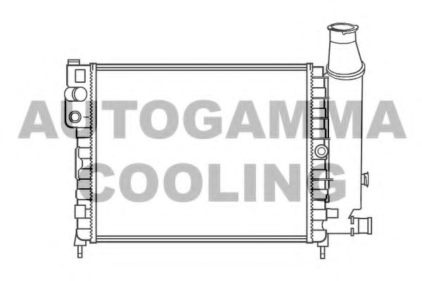 Радиатор, охлаждение двигателя AUTOGAMMA 100150