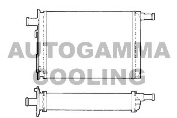 Теплообменник, отопление салона AUTOGAMMA 101666