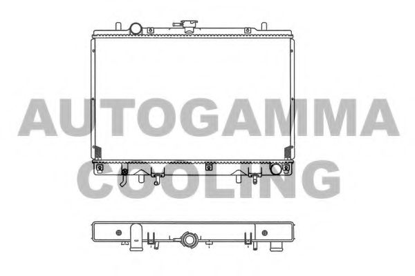 Радиатор, охлаждение двигателя AUTOGAMMA 102177