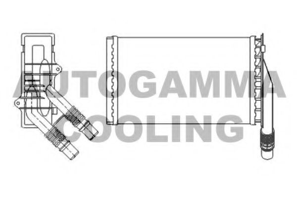 Теплообменник, отопление салона AUTOGAMMA 102460