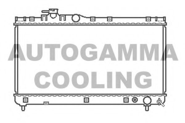 Радиатор, охлаждение двигателя AUTOGAMMA 103416