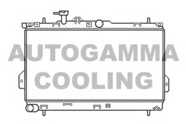 Радиатор, охлаждение двигателя AUTOGAMMA 104066