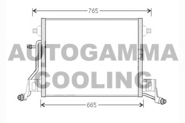 Конденсатор, кондиционер AUTOGAMMA 104464