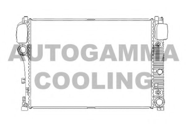 Радиатор, охлаждение двигателя AUTOGAMMA 104538