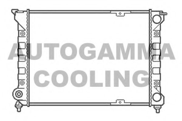 Радиатор, охлаждение двигателя AUTOGAMMA 104575