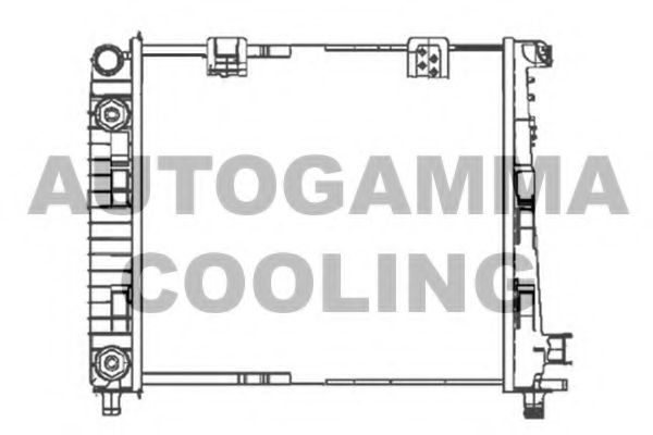 Радиатор, охлаждение двигателя AUTOGAMMA 104683
