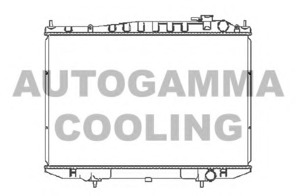 Радиатор, охлаждение двигателя AUTOGAMMA 105387