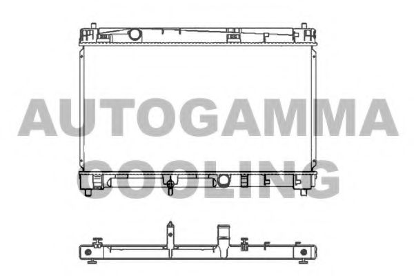 Радиатор, охлаждение двигателя AUTOGAMMA 105702