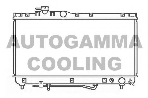 Радиатор, охлаждение двигателя AUTOGAMMA 107055
