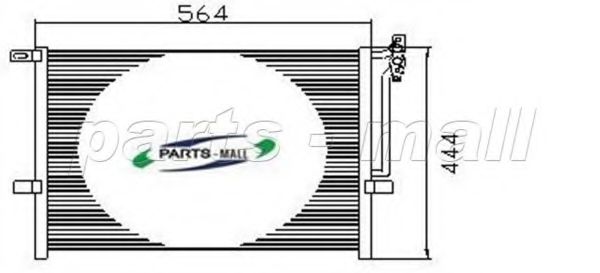 Конденсатор, кондиционер PARTS-MALL PXNCV-004