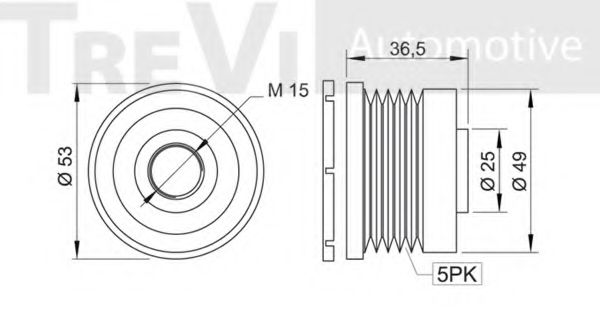 Механизм свободного хода генератора BERTOLOTTI 56294