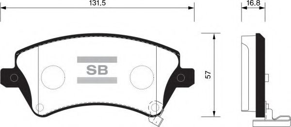 Комплект тормозных колодок, дисковый тормоз FI.BA FBP1502