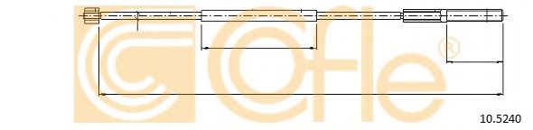 Трос, стояночная тормозная система COFLE 10.5240