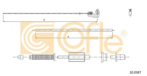 Тросик газа COFLE 10.0387