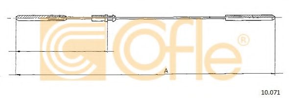 Тросик газа COFLE 10071