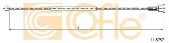 Трос, стояночная тормозная система COFLE 11.5757