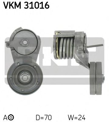 Натяжной ролик, поликлиновой  ремень SKF VKM 31016