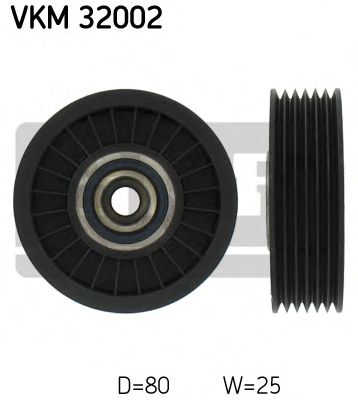 Паразитный / ведущий ролик, поликлиновой ремень SKF VKM 32002