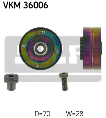 Паразитный / ведущий ролик, поликлиновой ремень SKF VKM 36006