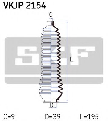 Комплект пылника, рулевое управление SKF VKJP 2154
