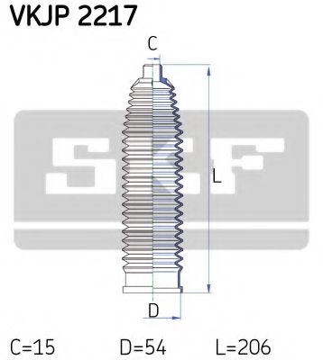 Комплект пылника, рулевое управление SKF VKJP 2217