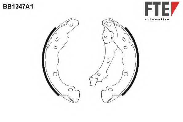 Комплект тормозных колодок FTE BB1347A1