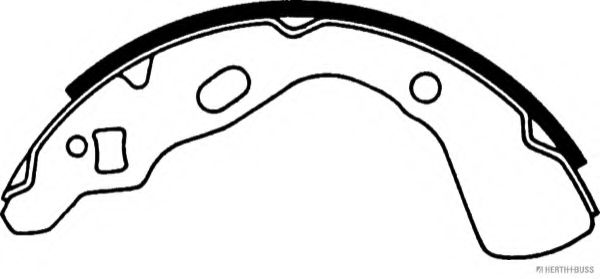 Комплект тормозных колодок HERTH+BUSS JAKOPARTS J3503030