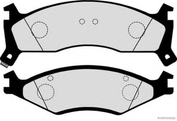Комплект тормозных колодок, дисковый тормоз HERTH+BUSS JAKOPARTS J3600302