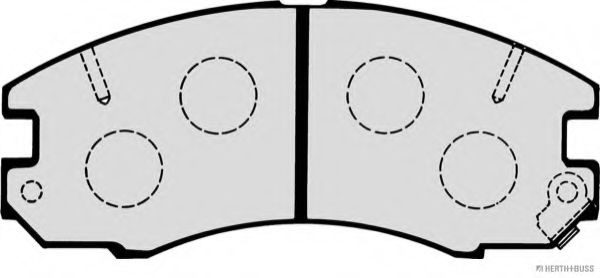 Комплект тормозных колодок, дисковый тормоз HERTH+BUSS JAKOPARTS J3602049