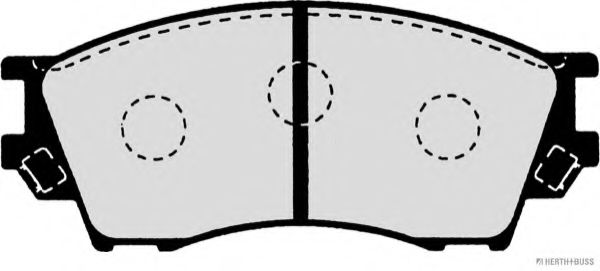 Комплект тормозных колодок, дисковый тормоз HERTH+BUSS JAKOPARTS J3603040