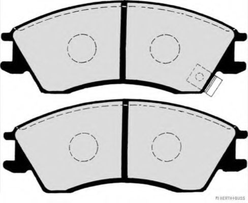 Комплект тормозных колодок, дисковый тормоз HERTH+BUSS JAKOPARTS 21709