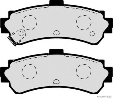 Комплект тормозных колодок, дисковый тормоз HERTH+BUSS JAKOPARTS J3611039