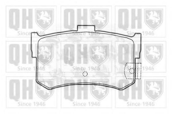 Комплект тормозных колодок, дисковый тормоз QUINTON HAZELL BP1006