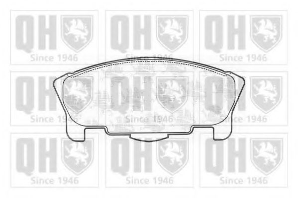 Комплект тормозных колодок, дисковый тормоз QUINTON HAZELL BP1076