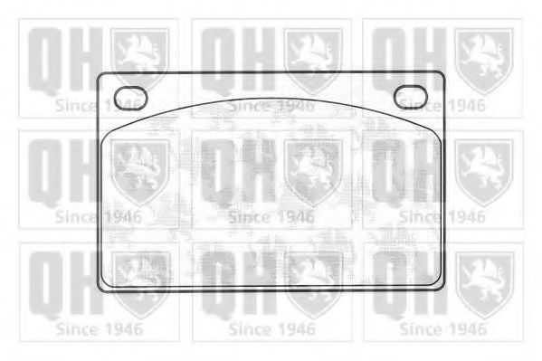 Комплект тормозных колодок, дисковый тормоз QUINTON HAZELL 20153