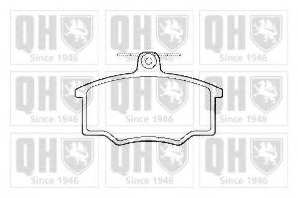 Комплект тормозных колодок, дисковый тормоз QUINTON HAZELL BP153
