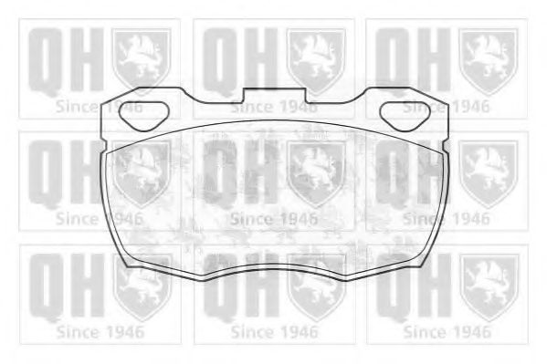 Комплект тормозных колодок, дисковый тормоз QUINTON HAZELL BP447