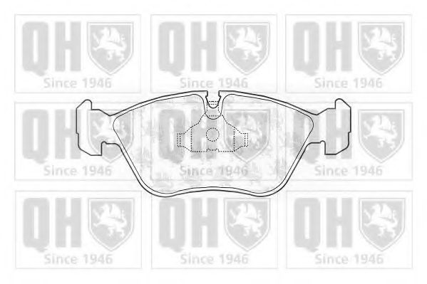 Комплект тормозных колодок, дисковый тормоз QUINTON HAZELL 21273
