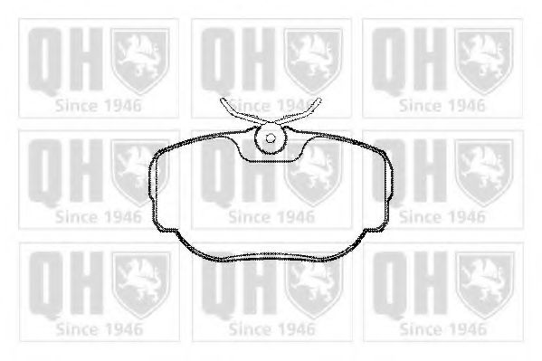 Комплект тормозных колодок, дисковый тормоз QUINTON HAZELL BP897