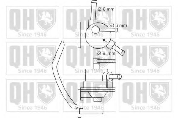 Топливный насос QUINTON HAZELL QFP256